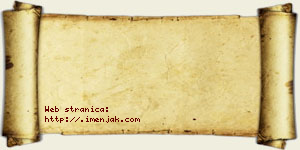 Isak Blagojević vizit kartica